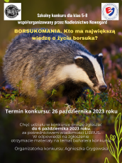 Szkolny Konkurs BORSUKOMANIA