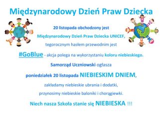 Międzynarodowy Dzień Praw Dziecka z obrazkiem