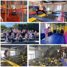 kolaż trampoliny
