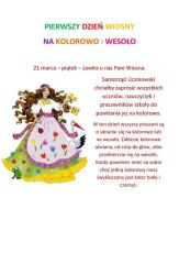 PIERWSZY DZIEŃ WIOSNY