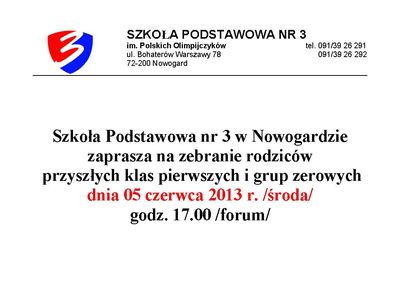 zebranie rodzicow